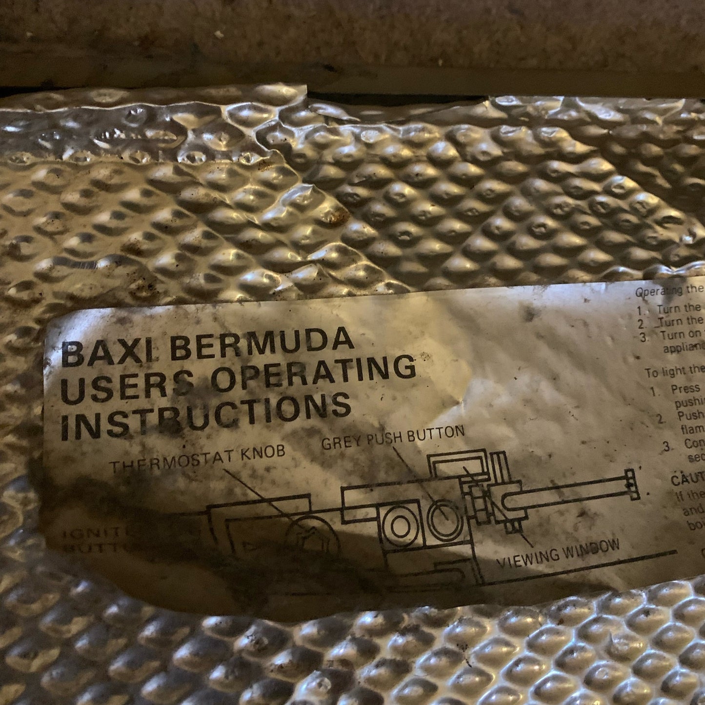 Baxi Bermuda (back Boiler)